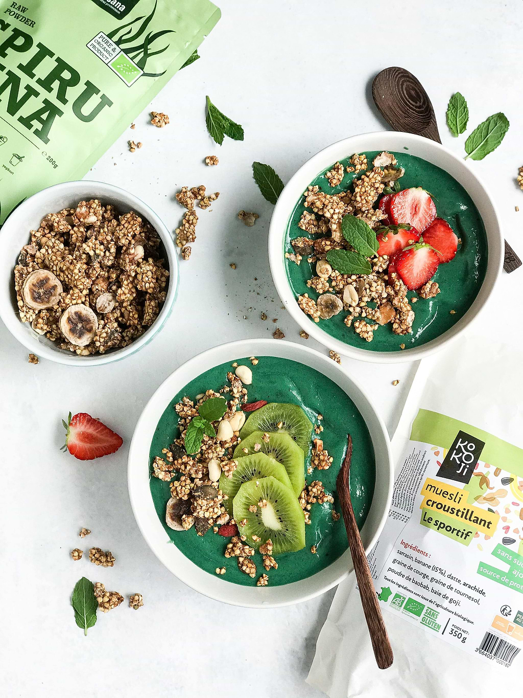 Smoothie bowl à la spiruline